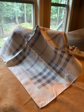 Vintage NWT Burberry London Silk Scarf